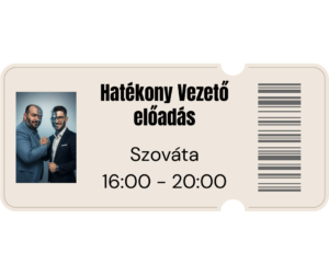 Hatékony Vezető Jegy - Szováta - Október 28