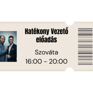 Hatékony Vezető Jegy - Szováta - Október 28